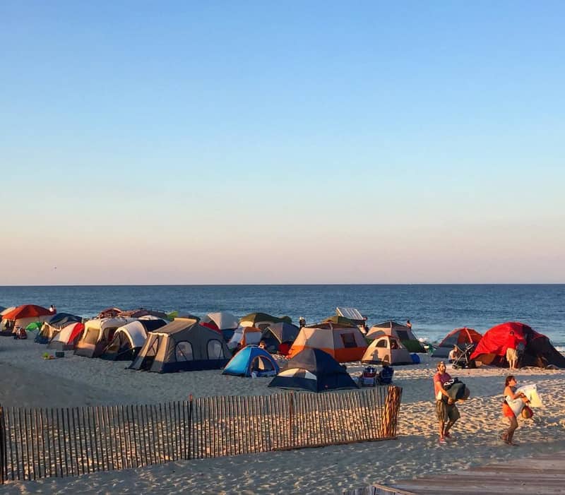 camping ocean waves mejores lugares acampar carolina del norte