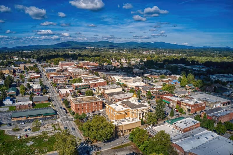 Hendersonville mejores pueblos visitar carolina norte