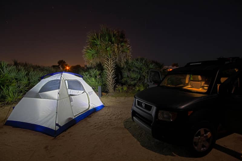 Acampada nocturna en Bahia Honda State Park mejores actividades con ninos florida