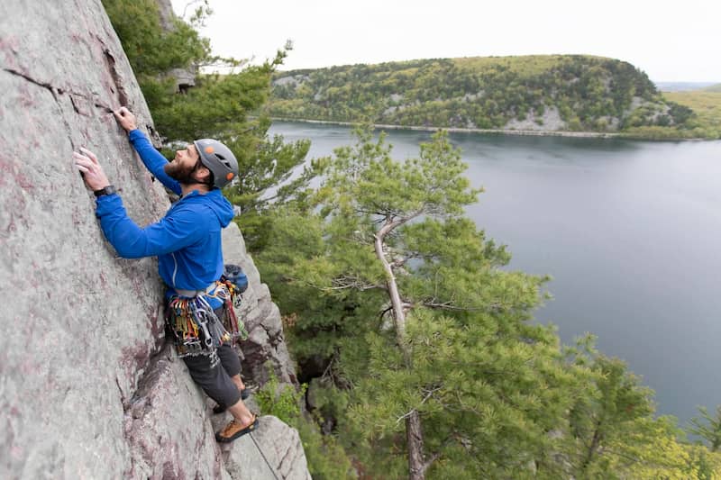 Estos son los 10 mejores DESTINOS de ESCALADA en EE. UU. 4 Devils Lake State Park Wisconsin donde escalar en eeuu