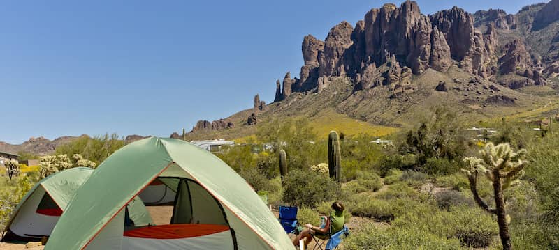 The Lost Dutchman State Park donde acampar en arizona