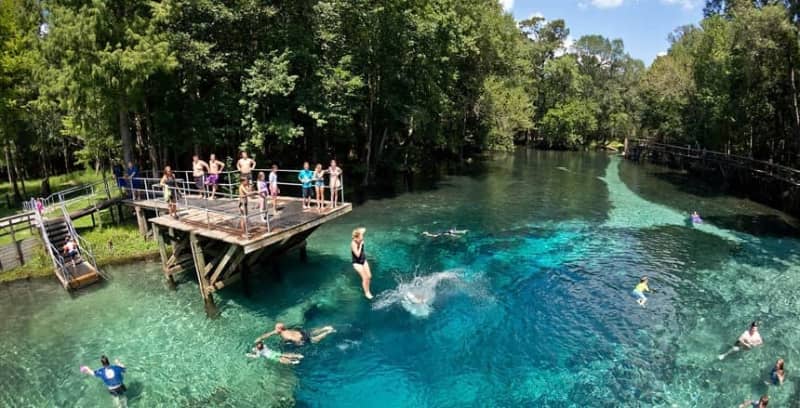 Parque estatal Gilchrist Blue Springs High Springs mejores cosas que hacer en verano en florida