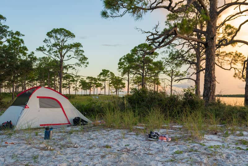Parque estatal St. Georges Island St. Georges Island donde acampar en florida
