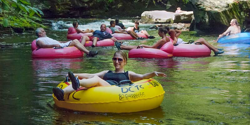 Tubing deep creek