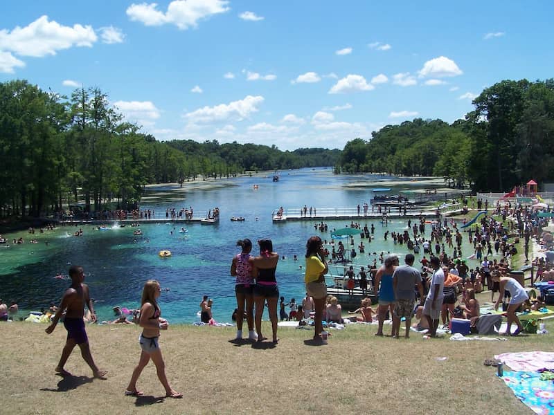 donde banarte en florida en verano Jackson Blue Springs Recreation Area Marianna Florida