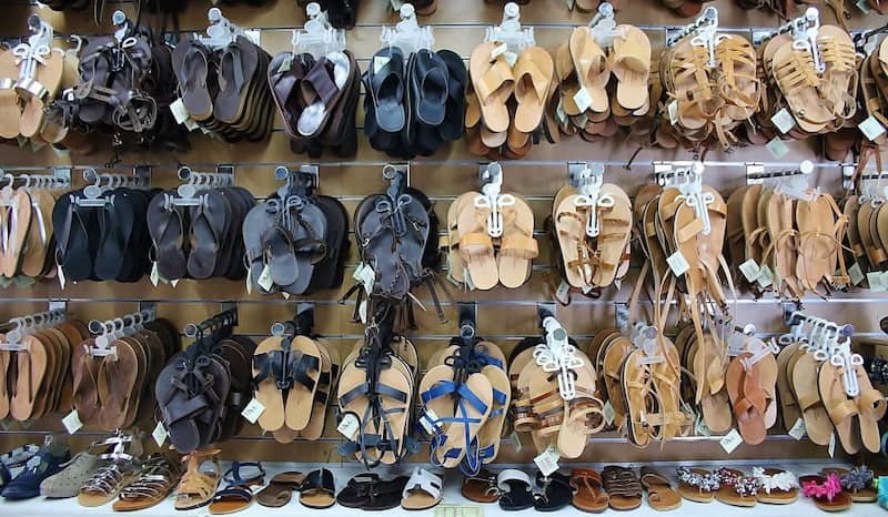 sandalias griegas mykonos que comprar