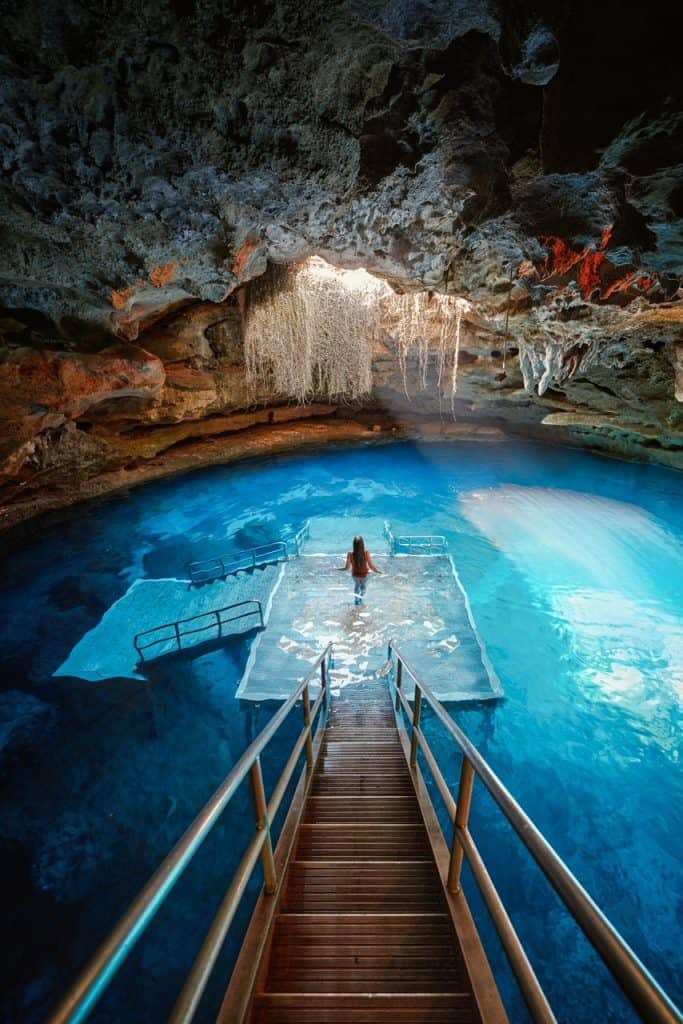 Devils Den Springs Williston darse chapuzon en florida en verano
