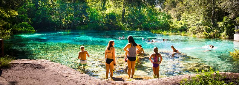 Parque estatal Ichetucknee Springs Fort Wight mejores manantiales florida chapuzon