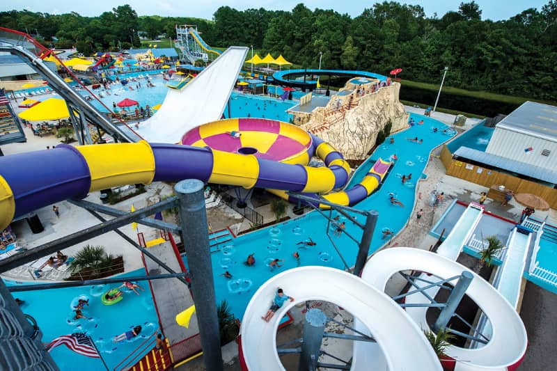Parque tematico familiar Jungle Rapids Wilmington mejores parques acuaticos carolina norte