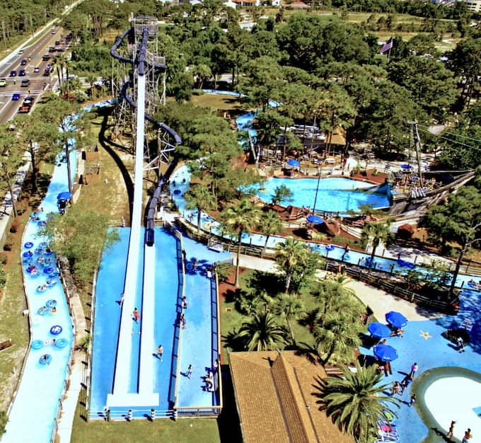 Tree Top Drop Shipwreck Island Waterpark Panama City toboganes florida